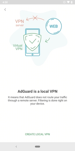 AdGuard enable Local VPN mode