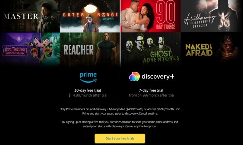 amazon discovery plus channel