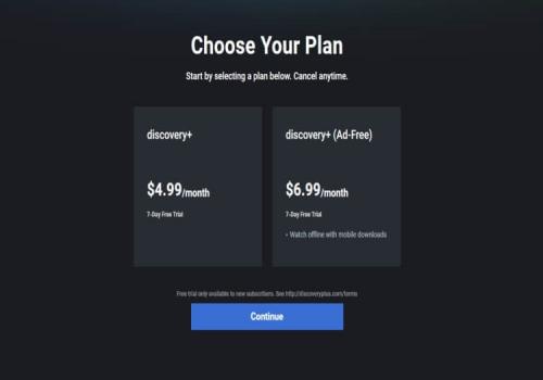 create discovery plus account