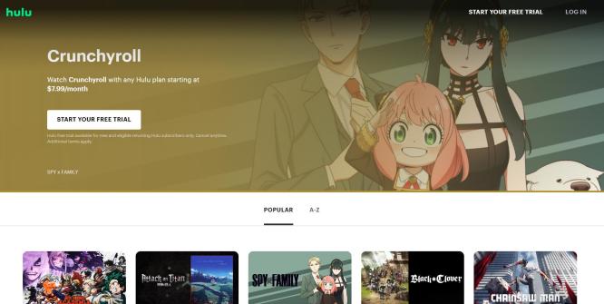 crunchyroll hulu