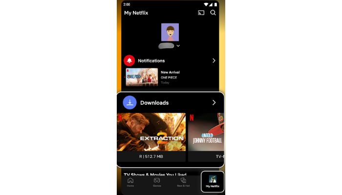 Download in Netlfix app