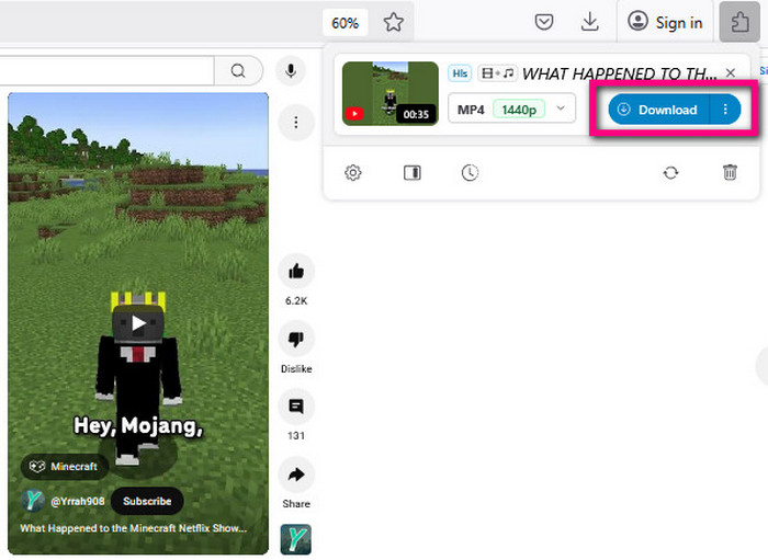download youtube video with video downloadhelper