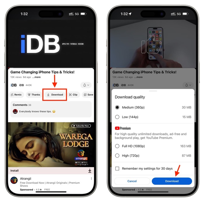 How to Download YouTube Videos with Premium