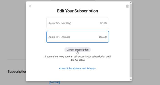 edit subscription