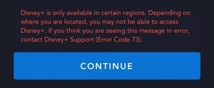 error code 73