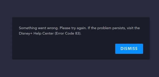 error code 83