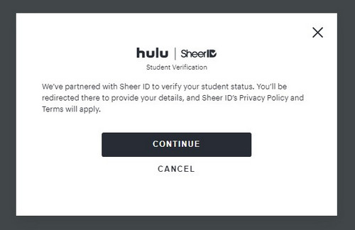 hulu student verification