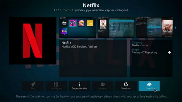 Installing Netflix add-on on Kodi