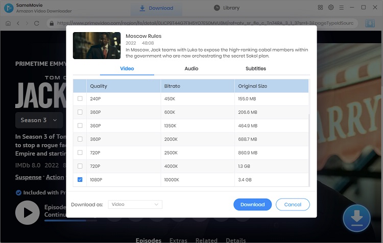 jack ryan advanced settings