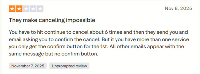 KeepStreams is very difficult to unsubscribing