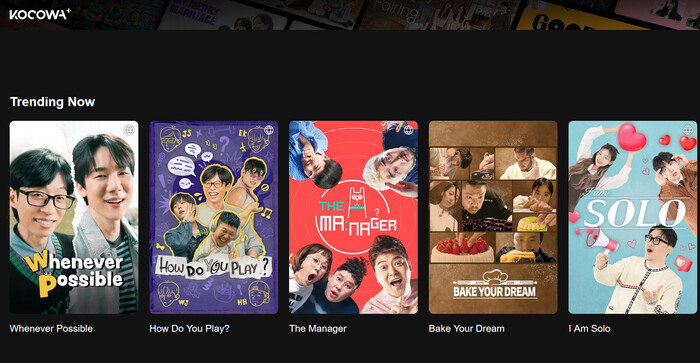 best free Korean drama website: KOCOWA