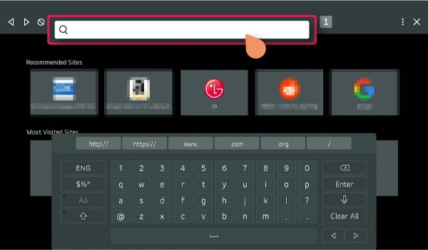 lg address bar