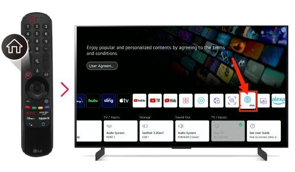 lg home menu