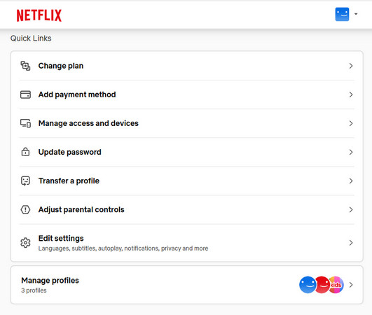 change netflix plan