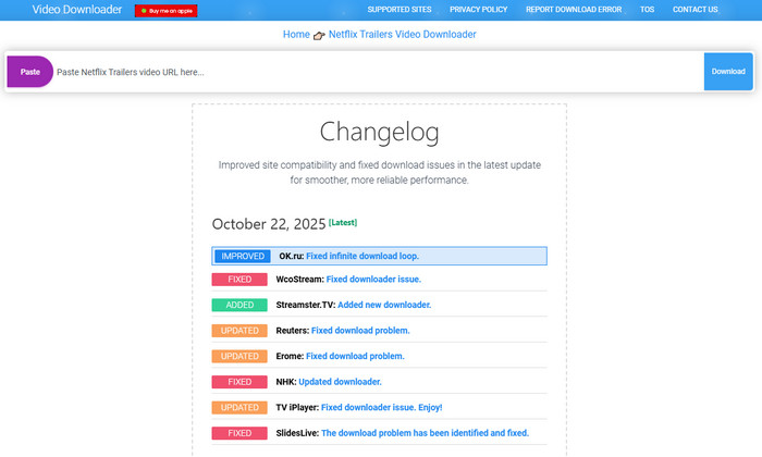 pastedownload Netflix Downloader free online