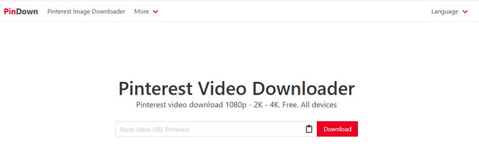 PinDown downlaod Pinterest videos