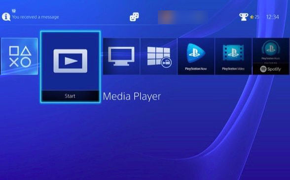 ps4 media player