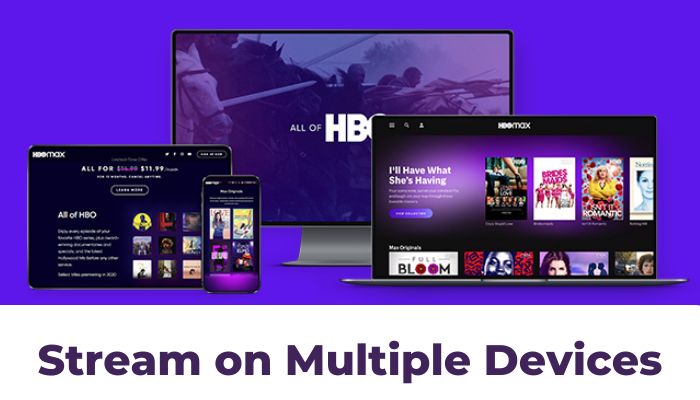 stream hbomax on multiple devices