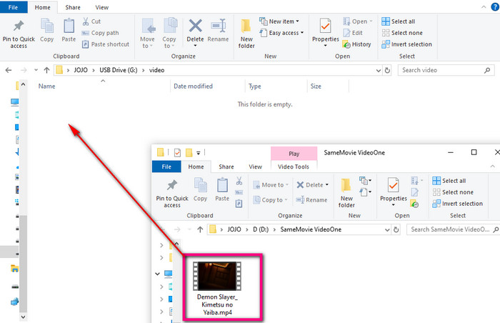transfer youtube video to usb windows