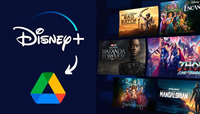 upload disneyplus video to google drive