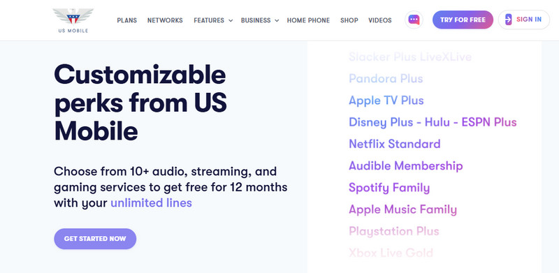 US Mobile with Free Hulu
