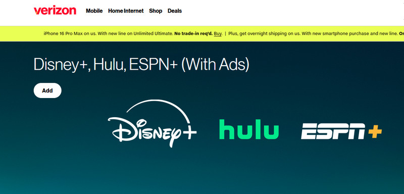 Free Hulu on Verizon