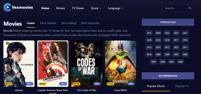 unblocked movie sites for school vexmovies