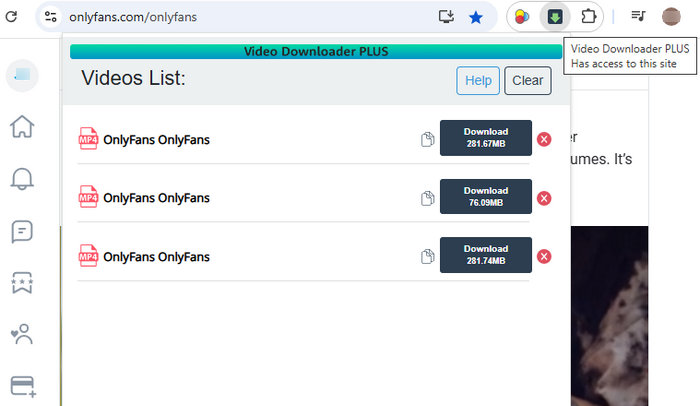 onlyfans downloader chrome: video downloader plus