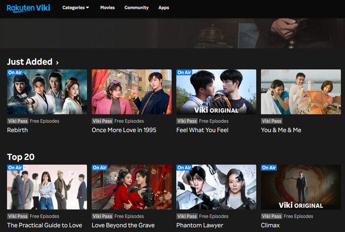 best free Korean drama website: Rakuten Viki