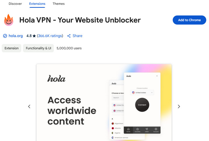 Hola VPN - Watch YouTube at School