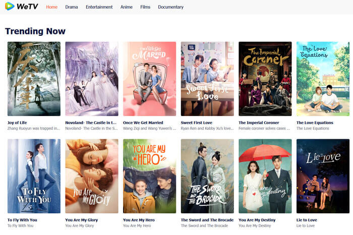 best free Korean drama website: WeTV