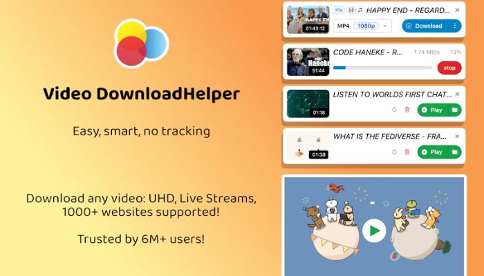 how to save YouTube Shorts via Video DownloadHelper