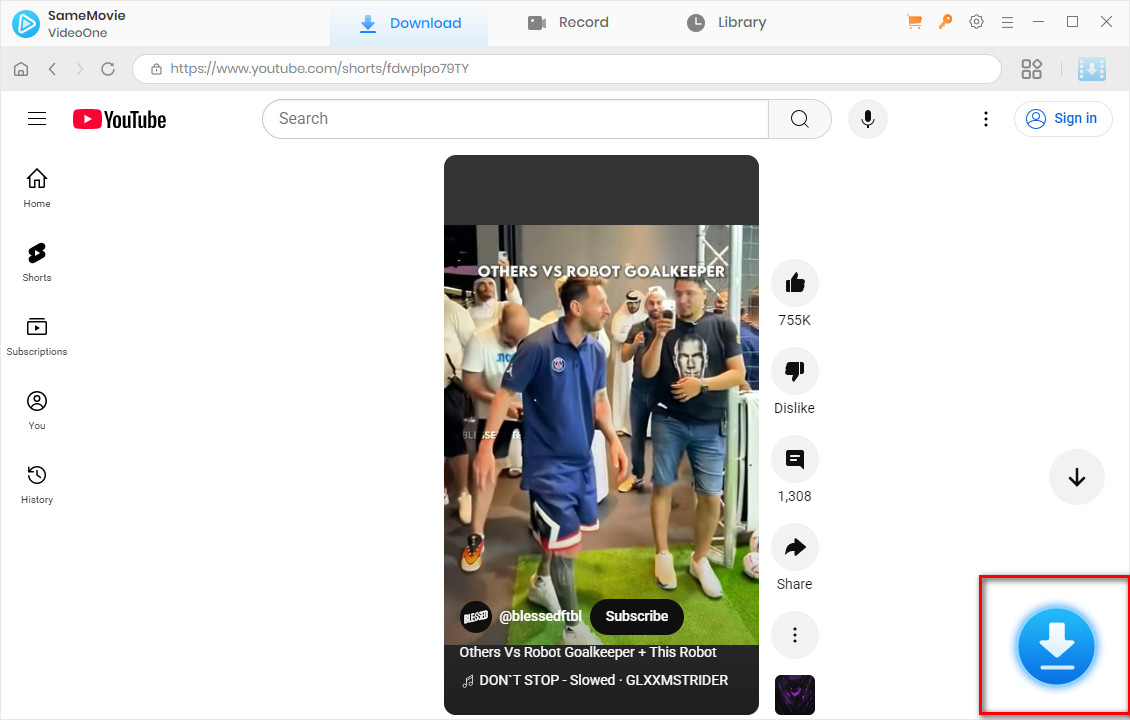download button