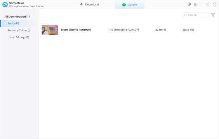 Find your downloaded Disney+ videos