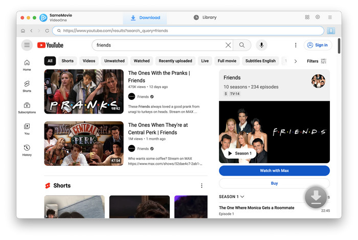 free search video